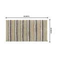 thumbnail image 5 of Home Weavers Glamour Collection 100% Polyester Microfiber Bathroom Rug, Water Absorbent Soft Microfiber Shaggy Mat - 24"x40" Linen - 24"x40", 5 of 5