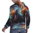 thumbnail image 6 of Haiem Colorful Ink Style Dragon Patterned Men's Hoodie with Kangaroo Pocket - Ideal Pullover Sweatshirt for Daily Wear, Travel, and Home-X-Large, 6 of 7