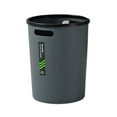 thumbnail image 2 of AuroraX Small Office Trash Can Gray Round 1.8 Gallon Handles Wastebaskets Minimalist Plastic Trash Bin for Dormitory Living Room Bathroom, 2 of 6