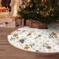 thumbnail image 5 of Sikiie Bees And Flowers Nativity Christmas Tree Skirt, Jesus Christian Winter Holiday Tree Mat Decoration(30-48IN)30", 5 of 6