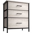 thumbnail image 1 of Sorbus Mesita de Noche con 3 Cajones - Mesita de Noche - Soporte de Mesa Auxiliar para Lámpara - Perfecta para Recámara, Recámara, Sala de Estar, Baño, Espacios, Calcetines, Ropa Interior y Más, 1 of 9