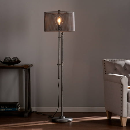 Ls Metal Floor Lamp - Southern Enterprises Hoove All Metal Edison Style Floor Lamp, Brushed gunmetal