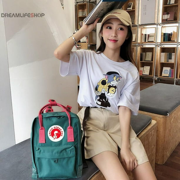 Fjallraven Kanken Stock Listo Mochilas Coreanas Impermeables Para Mujeres Y Hombres Mochila Escolar De Viaje Walmart en linea