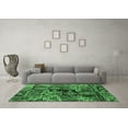 thumbnail image 3 of Ahgly Company Indoor Rectangle Abstract Emerald Green Modern Area Rugs, 3' x 5', 3 of 4