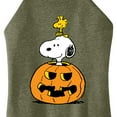 thumbnail image 3 of Peanuts - Snoopy Woodstock Pumpkin - Juniors High Neck Tank Top, 3 of 6