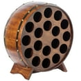 thumbnail image 4 of Wooden Stackable Round Shaped Wine Barrel Wine Rack, 1 Rack, 4 of 8
