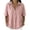 Pink_005, variant on Womens Gauze Shirts - Linen Half Sleeve Button-Down Tops Oversized Casual Button-Down V-Neck Pullover Clothing Green 2XL