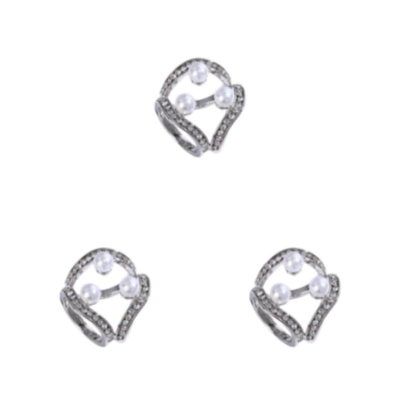 Clip decorativo de bufanda Qarigey anillo de Diamante de imitación