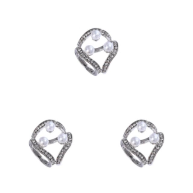 Clip decorativo de bufanda Qarigey anillo de Diamante de imitación