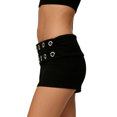 thumbnail image 6 of LMLYSoH Women Trendy Foldover Shorts Metal Circle Decor Micro Shorts Slim Fit Summer Shorts, 6 of 7