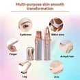 thumbnail image 7 of Portable 2 IN 1 Women Epilator Electric Painless Hair Remover Lady Shaver Eyebrow Shaper Facial Leg Armpit Bikini Body Trimmer, 7 of 7