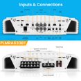 thumbnail image 3 of Pyle 2.1 Receptor Amplificador Marino Bluetooth - Amplificador De Audio Puenteable Inalámbrico De 6 Canales Impermeable Para Altavoz Estéreo Con Fuente Mosfet Dual De Potencia De 2000 Vatios Nivel De, 3 of 5