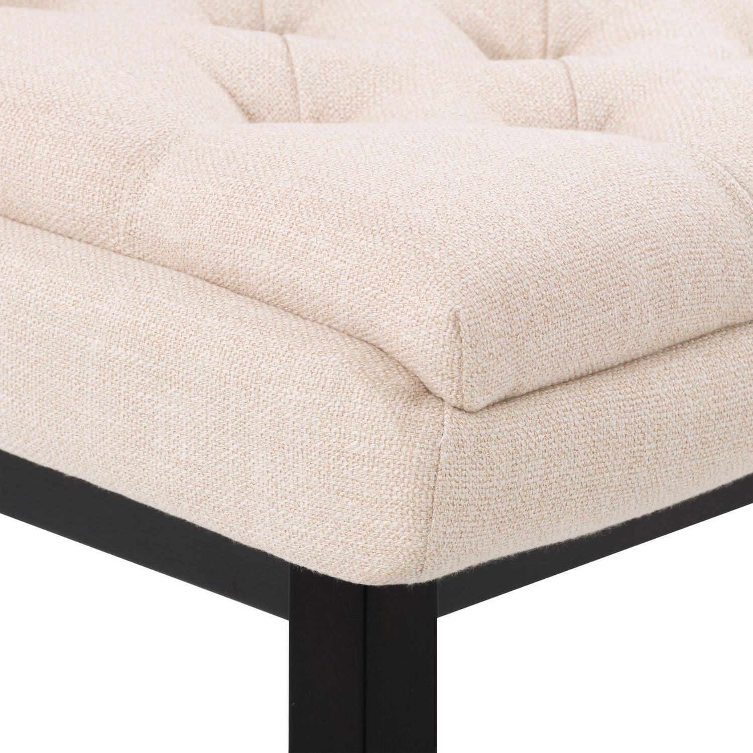 Tabourets de bar d'intérieur capitonnés modernes CorLiving Leilani avec dossier et pieds en bois - Lot de 2