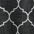 thumbnail image 2 of Exclusive Home Bensen Trellis 100% Blackout Grommet Top Curtain Panel Pair, 52"x84", Black White, Set of 2, 2 of 8