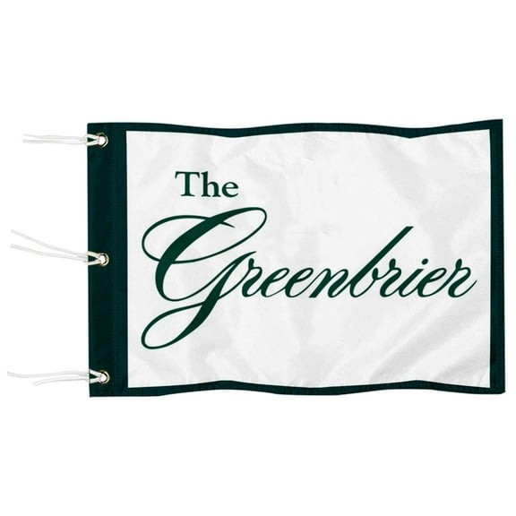 DianYu The Greenbrier LIV Golf Pin Flag Practic Putting Green Golf Flag For Backyard Garden Miniature Pin Flag with Three Brass Grommets 12x18Inch