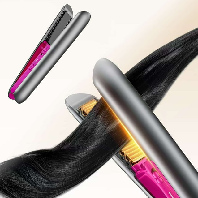 BotaniNest 1PC Portable Curling And Straightening Type C Charging 2 Hour Usage Three Adjustable Settings