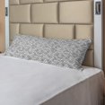 thumbnail image 2 of Grey and White Body Pillow Case Cover with Zipper, Construction Themed Brick Wall Building Elements Rounded Rectangles, Decorative Accent Long Pillowcase, 21" x 54", Grey Beige, 2 of 2