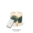thumbnail image 1 of Abbott Collection AB-24-3475 4.5 in. Reallite Eucalyptus Candle, Ivory & Green - Small, 1 of 1