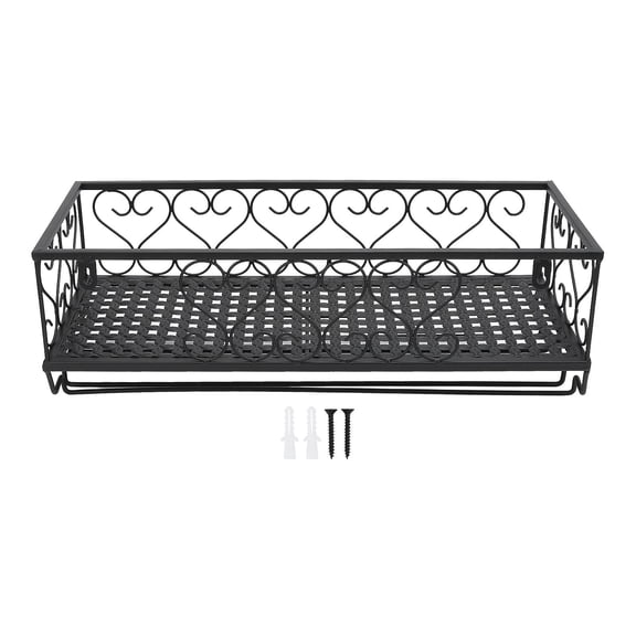 M Buder Vintage Carbon Steel Wine Bottle Glass Rack – 6‑Bottle Capacity, Space‑Saving Wall‑Mounted Holder for Home & Commercial Use