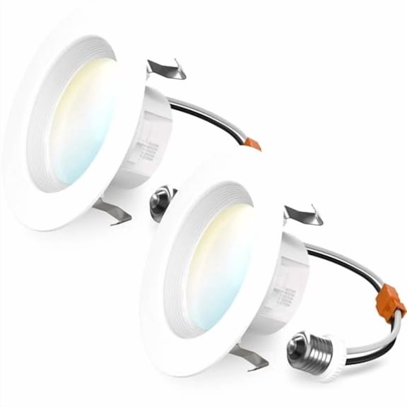 Sunco 2 Pack 4 Inch Retrofit LED Recessed Lights, 5CCT, 11W=60W, Dimmable