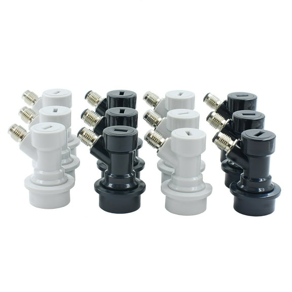 6 Pairs Ball Lock Disconnects Thread MFL for Corny Kegs 6 Gas 6 Liquid