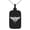 Black, variant on Stainless Steel Zeus Greek God of Sky Engraved Small Rectangle Dog Tag Charm Pendant Necklace