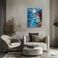 thumbnail image 6 of Coastal Wall Art Blue Pictures Wall Decor Bathroom Decorations Sea Shell Canvas Art 12"x 16" Girl Wall Painting for Bedroom Kitchen, 6 of 6