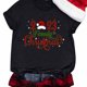 thumbnail image 3 of Gibobby Camisa navideña mujer Navidad Moda Casual Impresión Manga Corta Cuello Redondo Camiseta Blusa Tops(Negro,M), 3 of 5