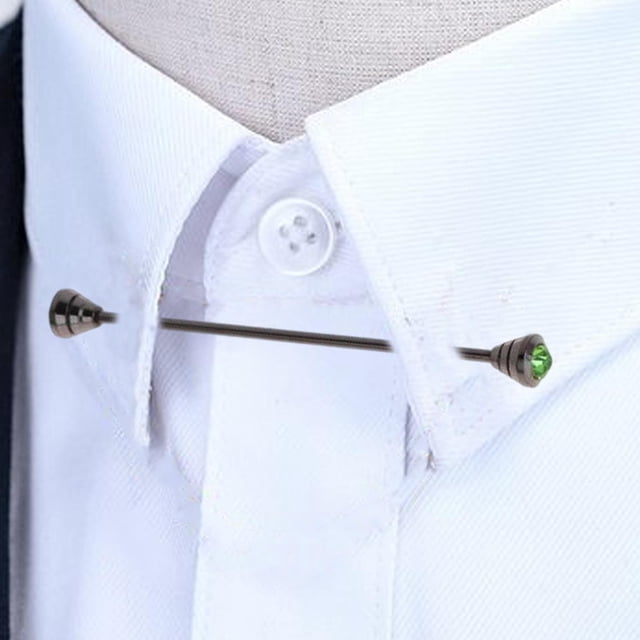 Pasador de barra de cuello de moda para hombres, con de imitación , decoración de ropa, broches de joyería, alfileres de , , Fernando Clips para la barra del cuello de la camisa