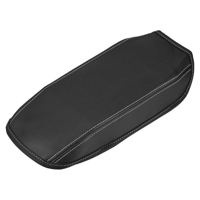 Almohadilla para consola central de coche, funda protectora impermeable para reposabrazos y asiento, para Ford Bronco Sport 2020-2023, puntadas en blanco y negro