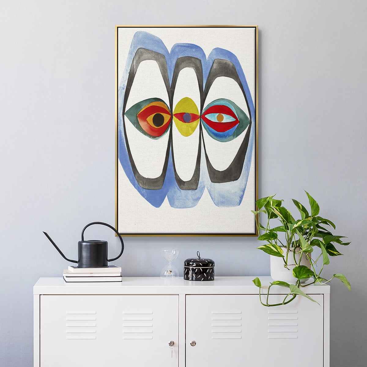 Magic Tricks IV Framed Premium Gallery Wrapped Canvas - Ready to Hang - 25 x 37 - Gold Floating Frame