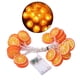 thumbnail image 2 of Lámpara colgante de cadena de luces LED para jardín, decoración para sala de estar, funciona con pilas Naranja 300cm, 2 of 9