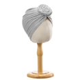 thumbnail image 5 of Headbands for Women Ripped Stretchy Turban Hijab Cap Chemo Daily Head Wrap Bandanas for Women Silver, 5 of 6
