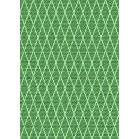 Ahgly Company Indoor Rectangle Patterned Stoplight Go Green Area Rugs, 2' x 3'