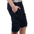 thumbnail image 2 of Krisp - Pantalón corto de algodón estilo militar para chico hombre (Marino), 2 of 3