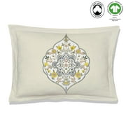 A1 Home Collections LLC Gracia Reversible Print 100% Organic Cotton Pillowsham Pack of 2