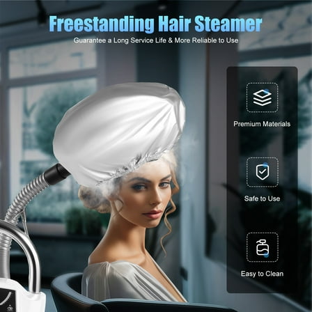 Hair Steamer 13.6*42.1in for Hair Care, Hand Nourishment, Scalp Treatment, and Aromatherapy in Beauty Salons