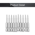 thumbnail image 4 of HUGFEGWE Torx Screwdriver Bits, T9 Magnetic Torx Head Screw Driver Bit, with 1/4 Inch Hex Shank, 50mm Length S2 Steel Screw Driver Kit Tools, for Repair Work, 10 Pcs CJB91-22865, 4 of 8