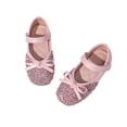 thumbnail image 3 of Toddler Flower Girl Dress Shoes - Girl Ballet Flats Party School Shoes Wedding, 3 of 9