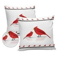thumbnail image 2 of Outdoor Throw Pillow Cover Red Cardinal Bird Animal on White Waterproof Cushion Covers 2 Pack Farmhouse Animals Black Line Pillow Cases Home Decoration for Patio Garden Couch Sofa, 2 of 7