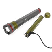 Swiss Tech Erleuchten 3000 Lumen LED Flashlight, IP67 Waterproof, Drop Resistant, Rechargeable Flashlight with Emergency Power Bank