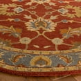 thumbnail image 3 of SAFAVIEH Heritage Chauncey Traditional Wool Area Rug, Red/Blue, 8' x 8' Round, 3 of 6