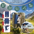 thumbnail image 3 of Portable Folding Camping Chairs with Canopy Shade, Beach Chair for Adults, Durable Weather Resistant 600D Oxford Cloth, Camping Chair with Canopy for Outdoors, 3 of 6