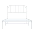 thumbnail image 5 of Metal Bed Frame White Full Size with Headboard, 39.4x78.7 Inch Steel Platform Bed Frame, Under Bed Storage, Modern Bedroom Furniture, 5 of 9