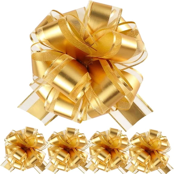 Dalrosia 8PCS Large Pull Bows, 6 inches Bow for Gift Wrapping, Basket Decoration, Party, Birthday Gift, Wedding Ribbon Bow, Valentine's Day Gift Decoratio