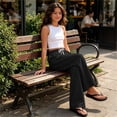 thumbnail image 7 of Ohufall 5-15Y Winter Solid Color Wide Leg Sweatpants for Girls and Boys with Elastic Waist Side Pockets Trousers, 7 of 7