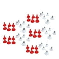thumbnail image 4 of Mini bloque de carretera NikouMX 60 piezas Conos de tráfico rojo blanco, 4 of 8