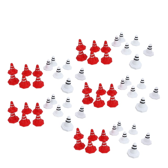 Conos de tráfico en miniatura Jadeshay 60 piezas juguetes de conos de tráfico