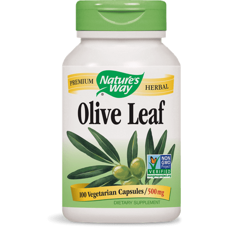 Leaf 1000 Mg 500 Tabs - Nature's Way Olive Leaf Vegetarian Capsules, 100 Ct