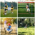 thumbnail image 6 of Soccer Agility Training Equipment: 6 Soccer Agility Poles, 20ft Agility Ladder, 10 Soccer Cones, 1 Jump Rope. Soccer Training Poles for Speed Training, Agility Training, 6 of 7
